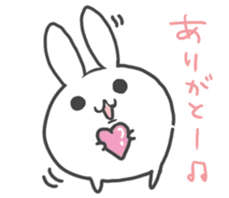 Daruma rabbit by peco sticker #6829483