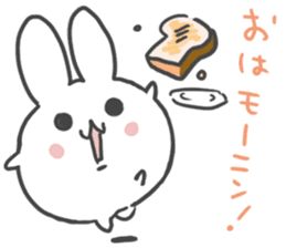 Daruma rabbit by peco sticker #6829484