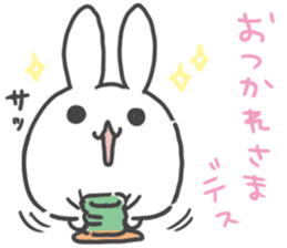 Daruma rabbit by peco sticker #6829485