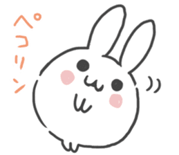 Daruma rabbit by peco sticker #6829487