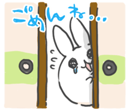 Daruma rabbit by peco sticker #6829488