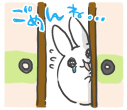 Daruma rabbit by peco sticker #6829488