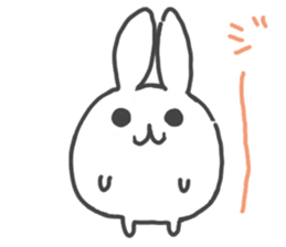 Daruma rabbit by peco sticker #6829490
