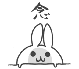 Daruma rabbit by peco sticker #6829491
