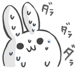 Daruma rabbit by peco sticker #6829492
