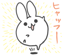 Daruma rabbit by peco sticker #6829496
