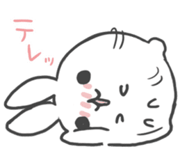 Daruma rabbit by peco sticker #6829500