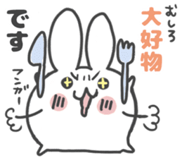 Daruma rabbit by peco sticker #6829503