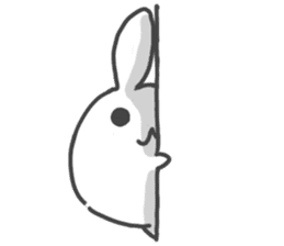 Daruma rabbit by peco sticker #6829507