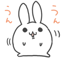 Daruma rabbit by peco sticker #6829508