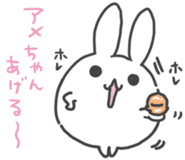 Daruma rabbit by peco sticker #6829509