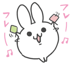 Daruma rabbit by peco sticker #6829510