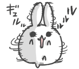 Daruma rabbit by peco sticker #6829513
