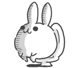 Daruma rabbit by peco sticker #6829515