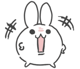 Daruma rabbit by peco sticker #6829516