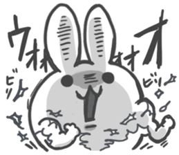 Daruma rabbit by peco sticker #6829517