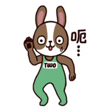 ONE and TWO sticker #6830155