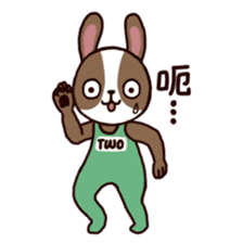 ONE and TWO sticker #6830155
