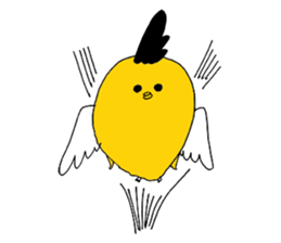 rounded bird sticker #6830699