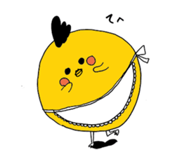 rounded bird sticker #6830700