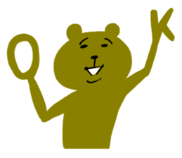 Mr.Bear who is impossible to hate. sticker #6830740