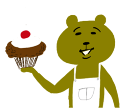 Mr.Bear who is impossible to hate. sticker #6830759