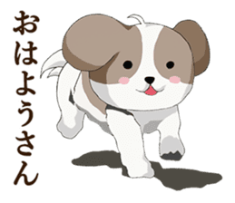 Shin Tzu dog that speaks the Kyoto valve sticker #6830840