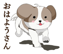 Shin Tzu dog that speaks the Kyoto valve sticker #6830840