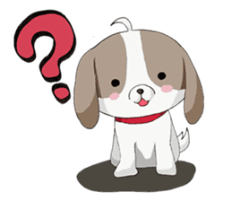 Shin Tzu dog that speaks the Kyoto valve sticker #6830859