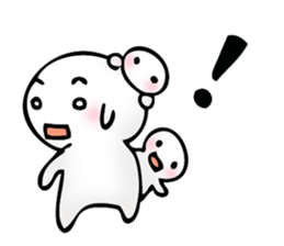 trio of the round face and white sticker #6831083