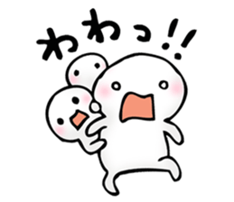 trio of the round face and white sticker #6831085