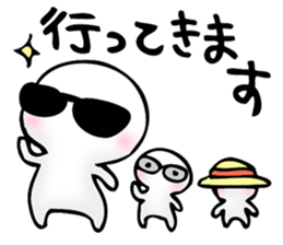 trio of the round face and white sticker #6831088