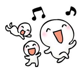 trio of the round face and white sticker #6831115