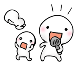 trio of the round face and white sticker #6831117