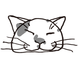 Feeling of  white  and  black cat sticker #6831125