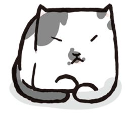 Feeling of  white  and  black cat sticker #6831131