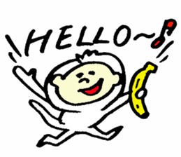 Tamu's white monkey sticker #6831720