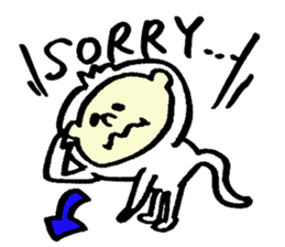 Tamu's white monkey sticker #6831725