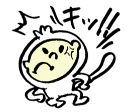 Tamu's white monkey sticker #6831737