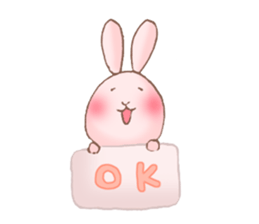 Lovely Rabbit Sticker for Girl sticker #6832312