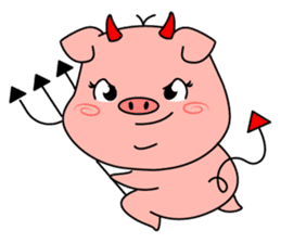 Mooliku The Cute Piggy. sticker #6832970