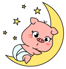 Mooliku The Cute Piggy. sticker #6833003