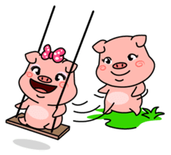 Mooliku The Cute Piggy. sticker #6833004