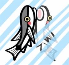 In the aquarium<Together with tank mate> sticker #6833570