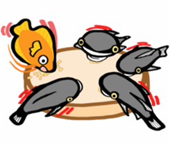 In the aquarium<Together with tank mate> sticker #6833572