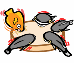 In the aquarium<Together with tank mate> sticker #6833572