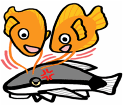 In the aquarium<Together with tank mate> sticker #6833574