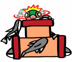 In the aquarium<Together with tank mate> sticker #6833578