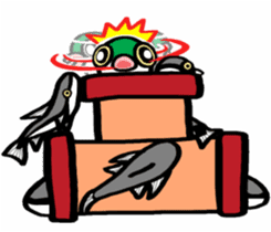 In the aquarium<Together with tank mate> sticker #6833578