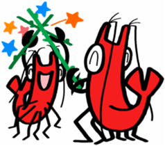 In the aquarium<Together with tank mate> sticker #6833579